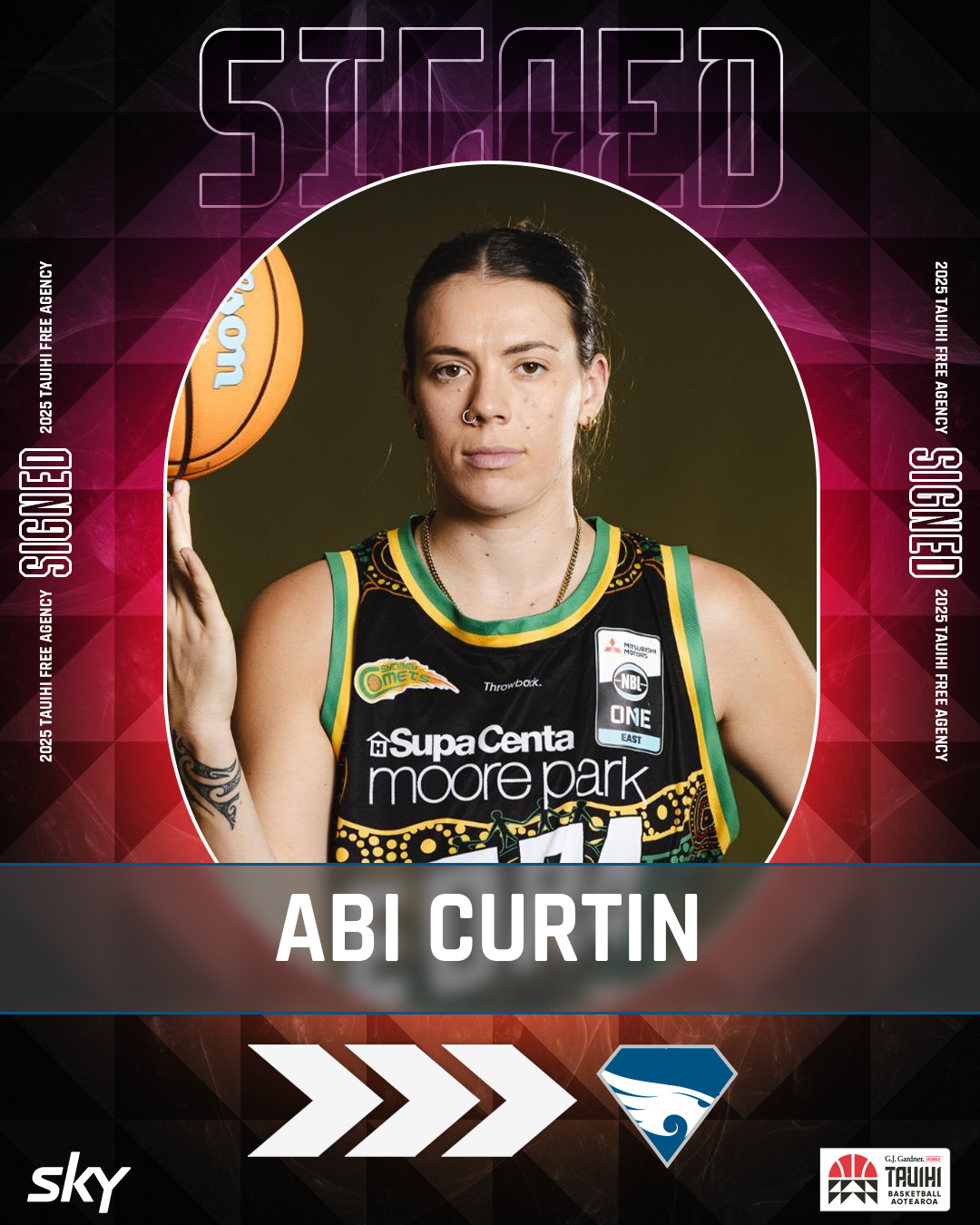 Abi Curtin signing graphic