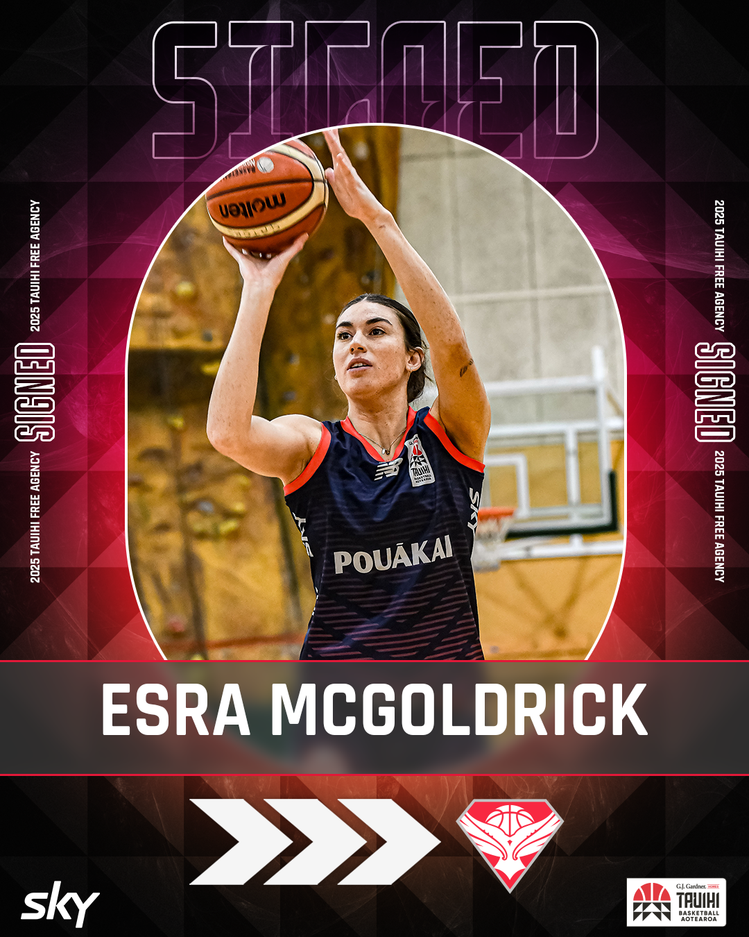 Esra McGoldrick signing graphic