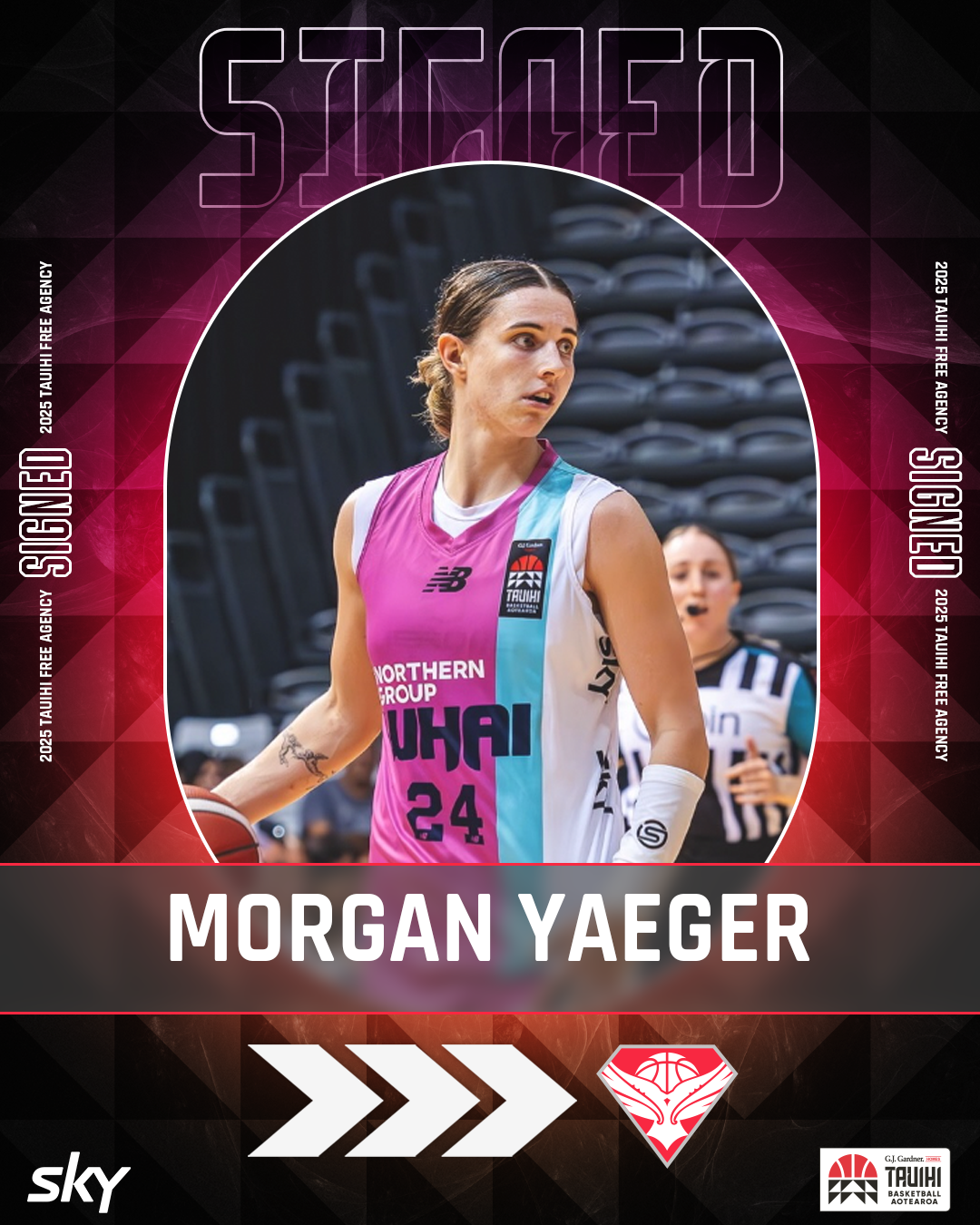 Morgan Yaeger signing graphic