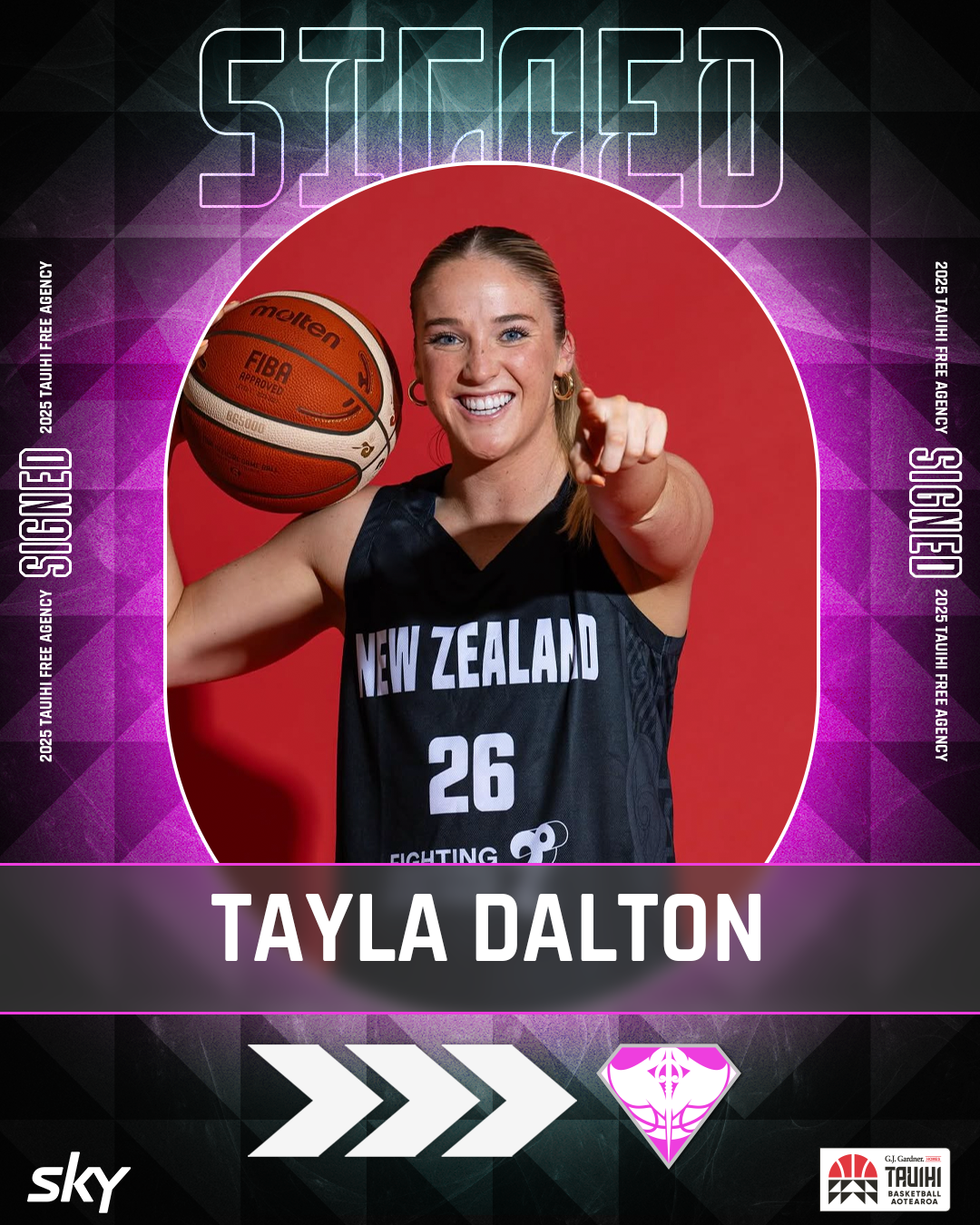 Tayla Dalton signing graphic