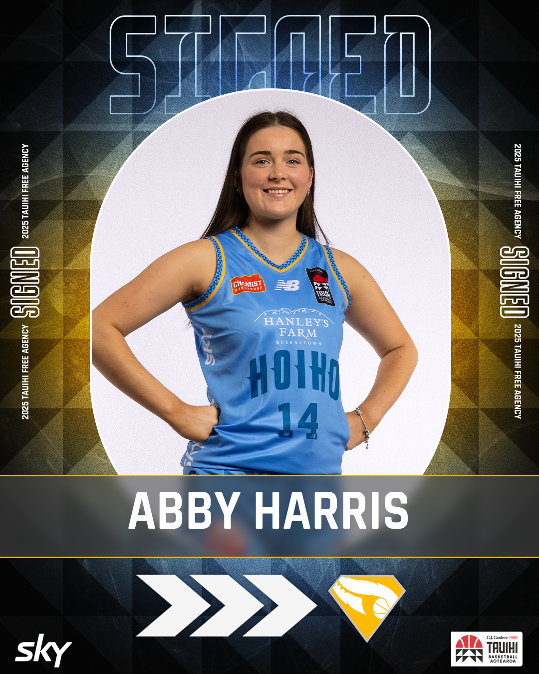 Abby Harris signing graphic