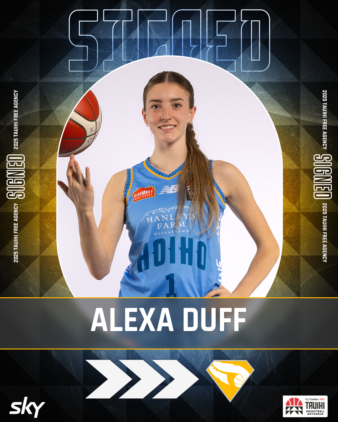 Alexa Duff signing graphic