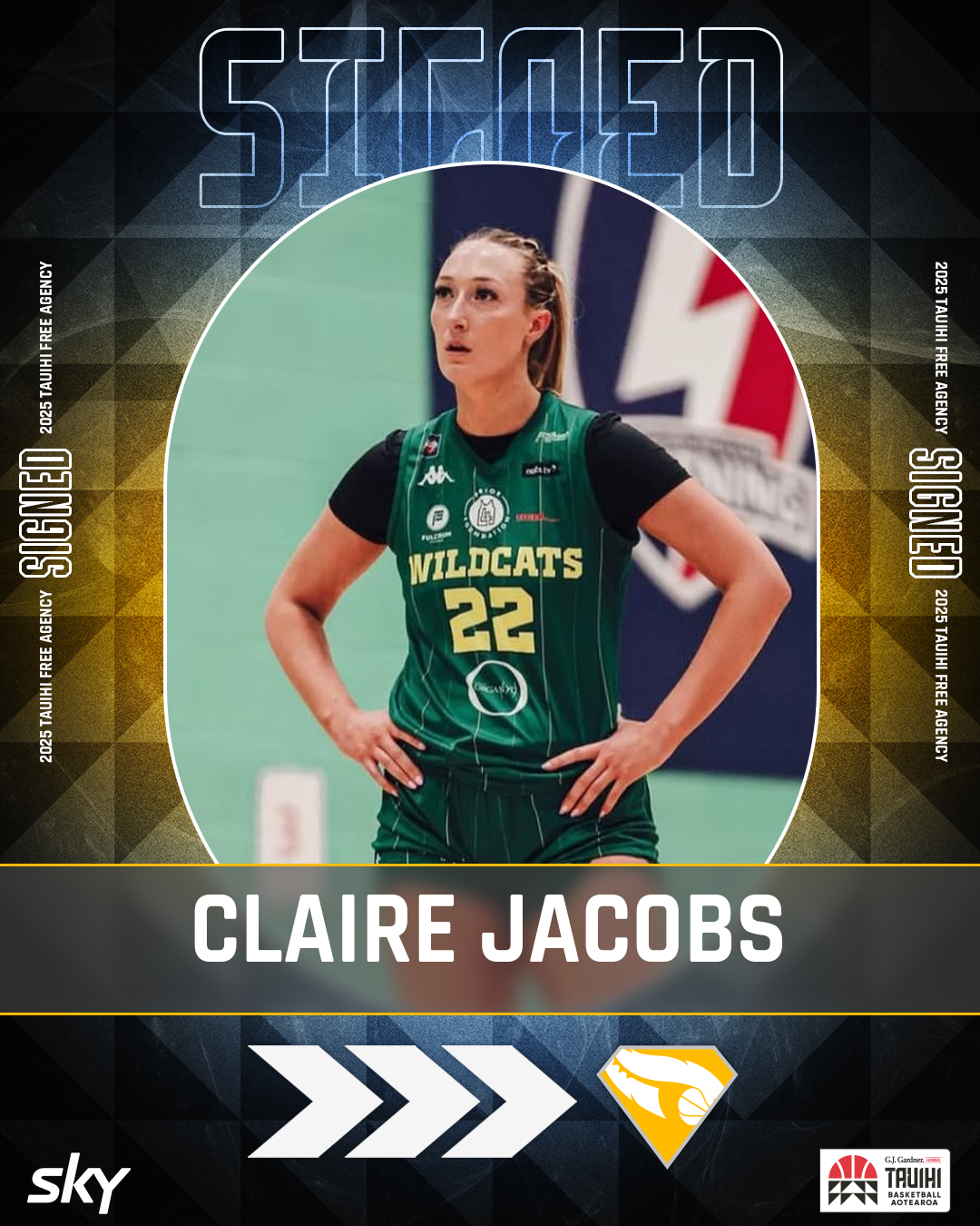 Claire Jacobs signing graphic