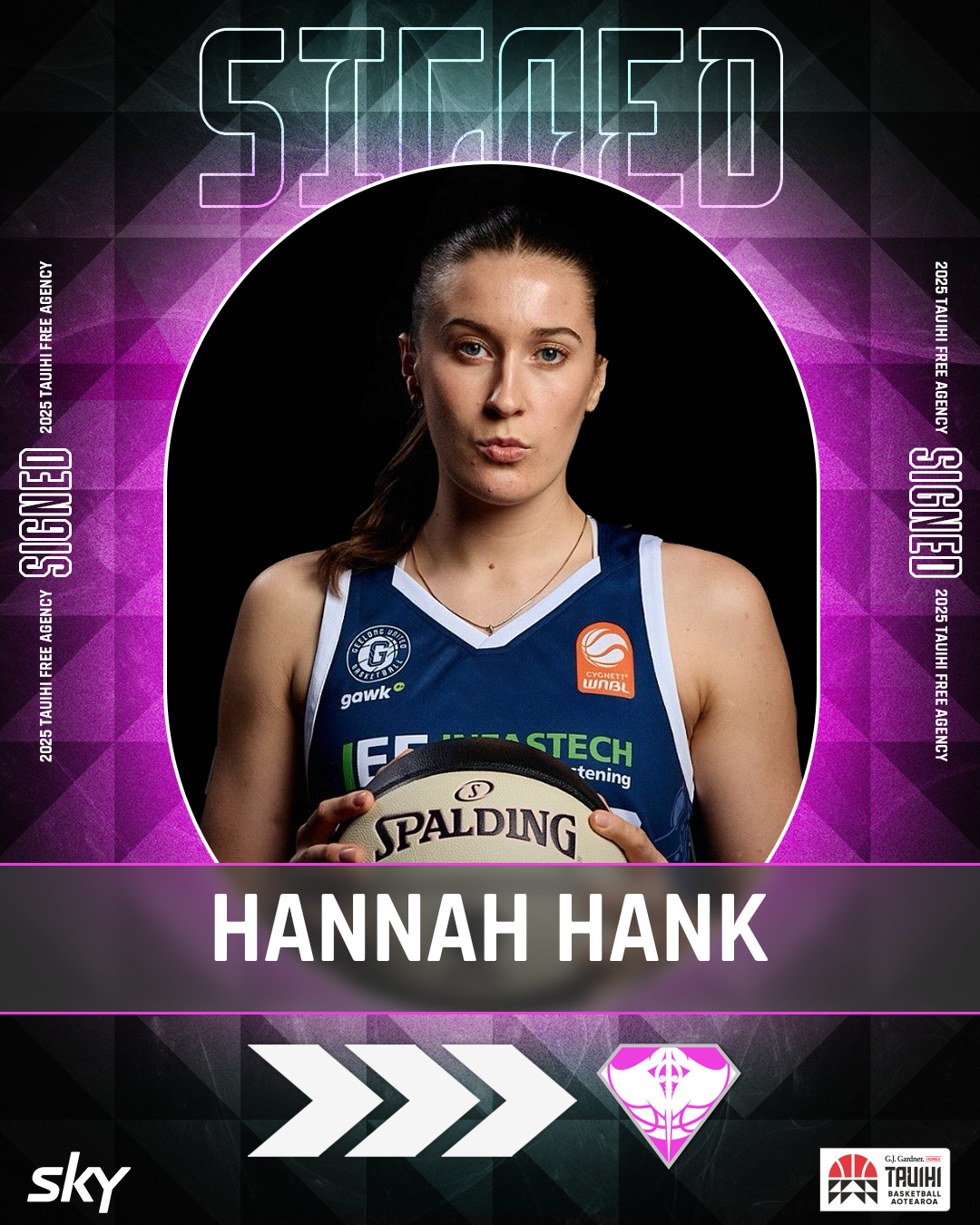 Hannah Hank signing graphic