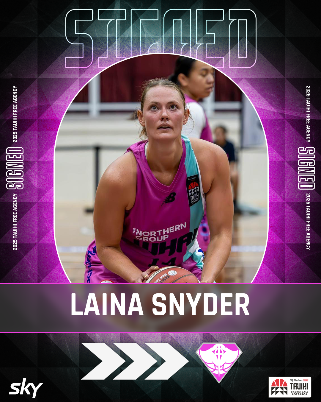 Laina Snyder signing graphic
