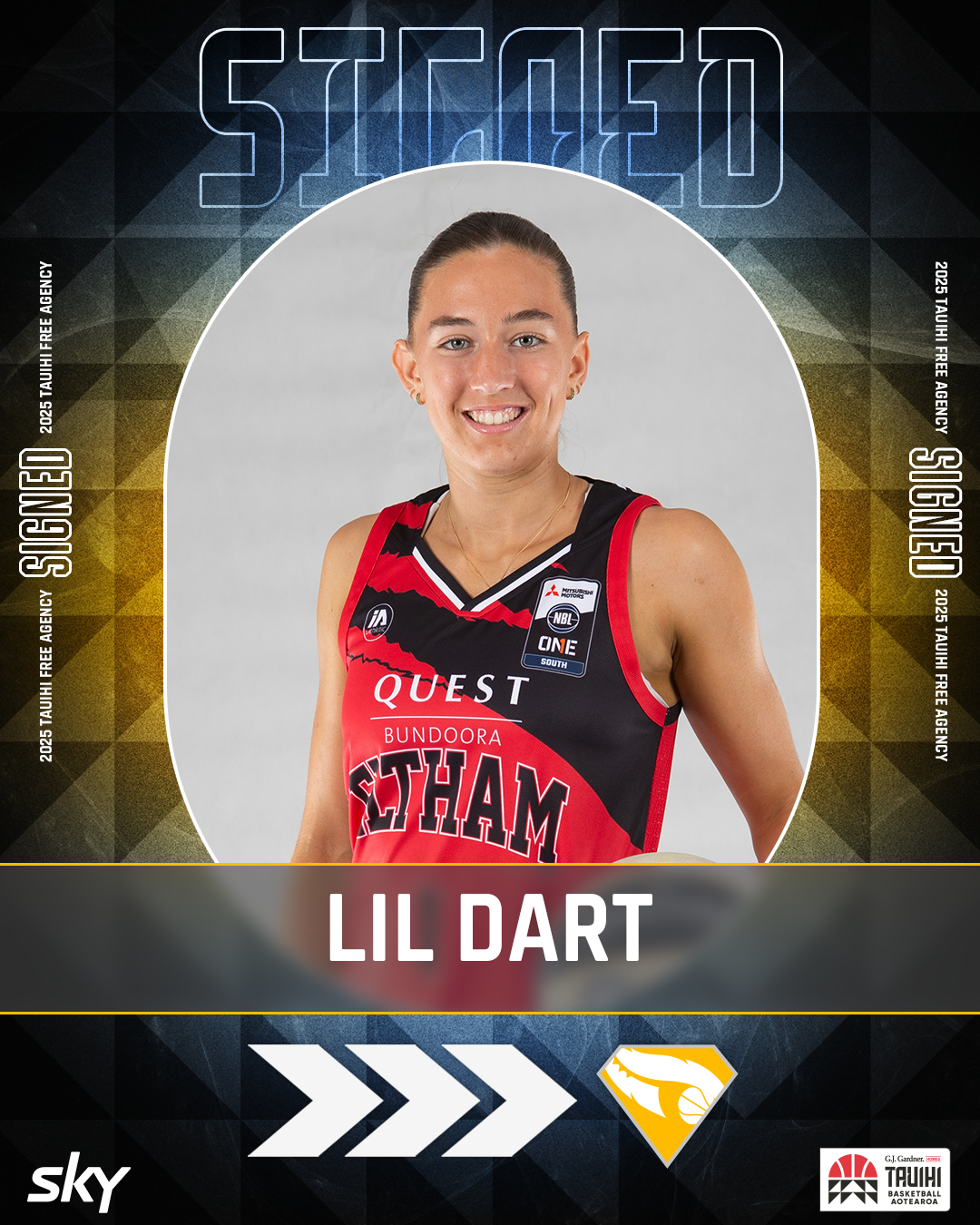 Lil Dart signing graphic