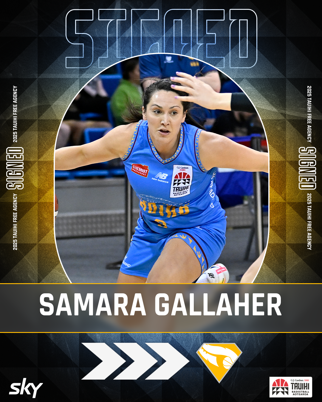 Samara Gallaher signing graphic