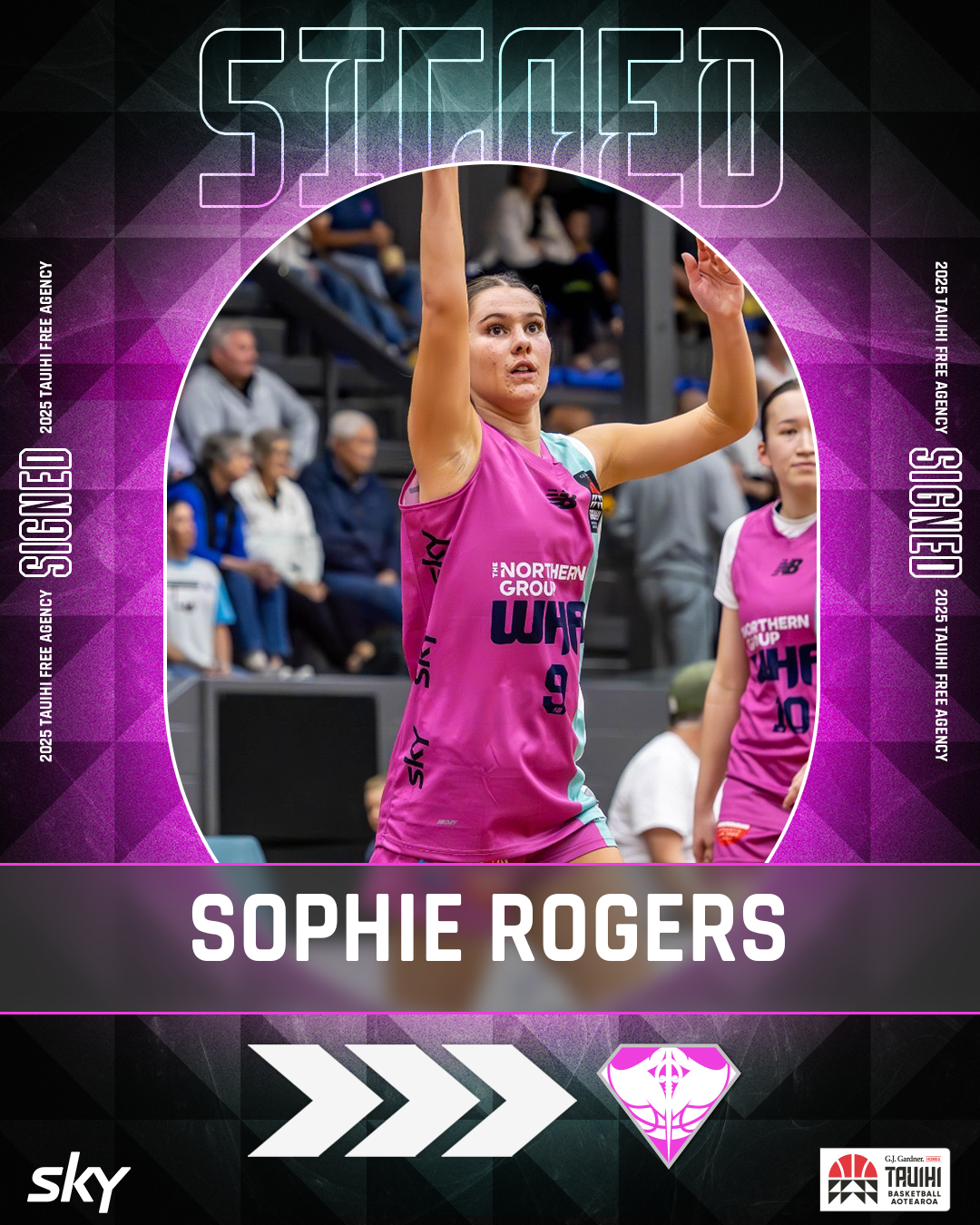 Sophie Rogers signing graphic