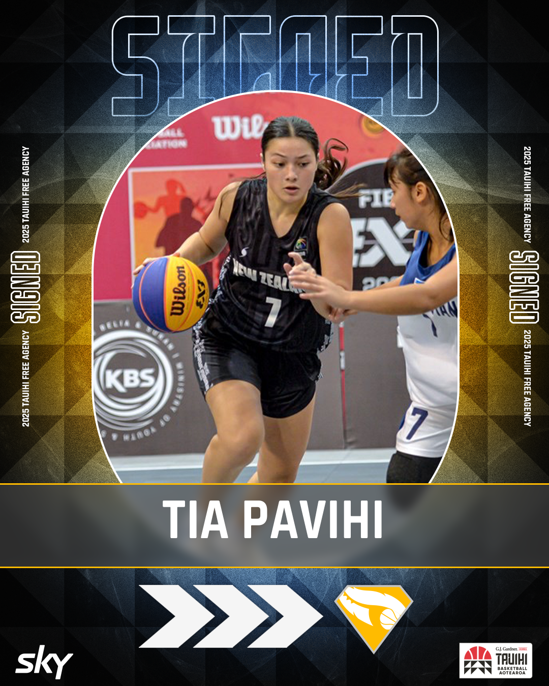 Tia Pavihi signing graphic