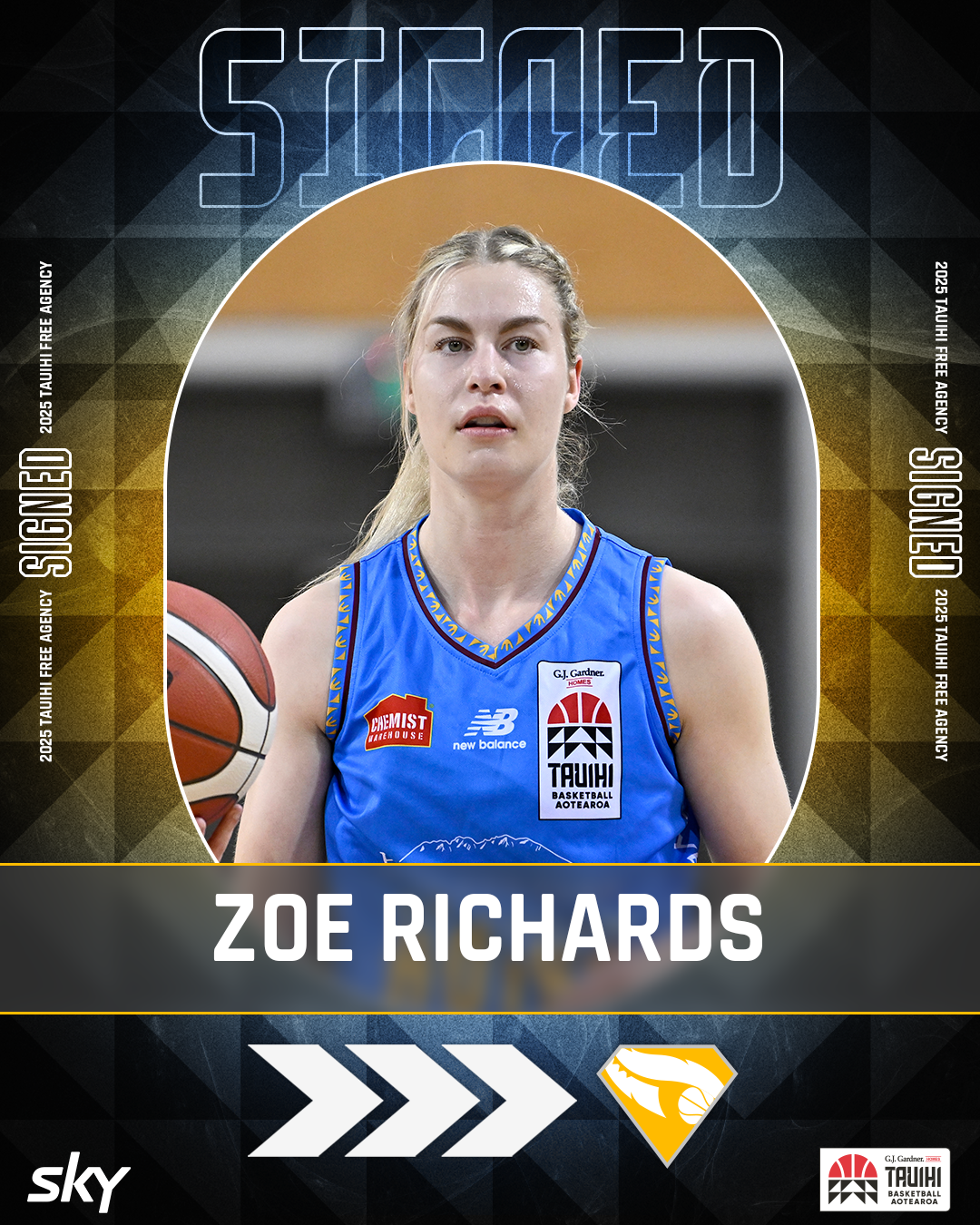 Zoe Richards signing graphic